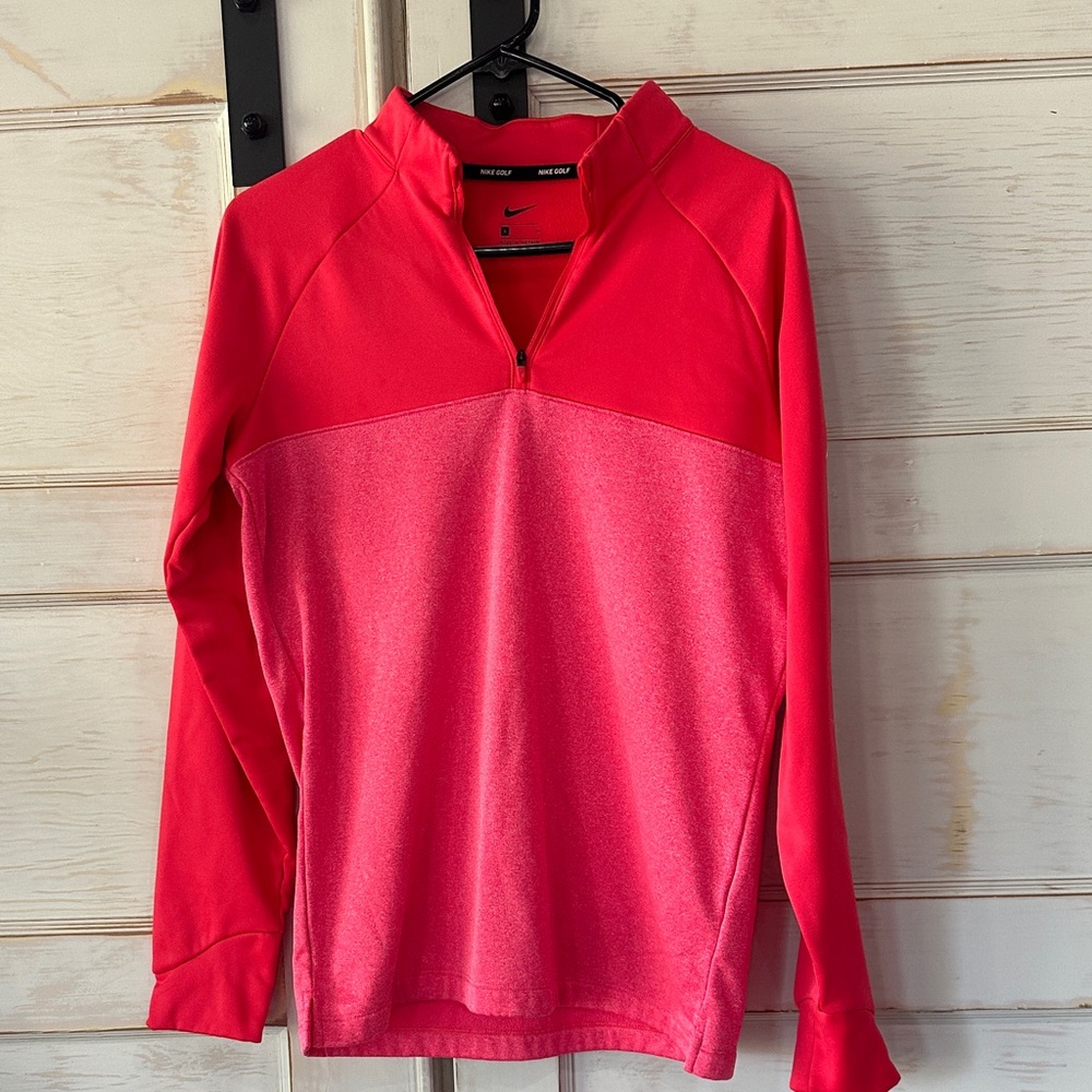 Nike Pink Ombre Quarter-Zip Pullover